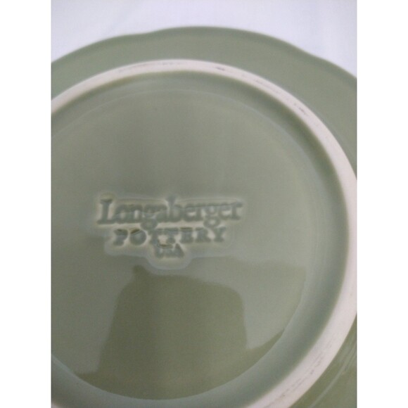 Set of 4 Longaberger Falling Leaves Small Ceramic Pottery Plates Collectable - Picture 7 of 9